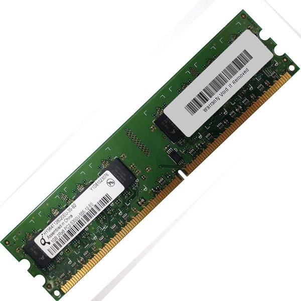 1181 RAM  1GB 667Mhz    PC2-5300U-555-12-E0  HYS64T128020EU-3S-B2