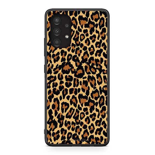 leopardsamsunga13 Animal Leopard - Samsung Galaxy A13 4G &theta;ή&kappa;&eta; +&Delta;&Omega;&Rho;&Epsilon;&Alpha;&Nu; Ring Holder &times; 1