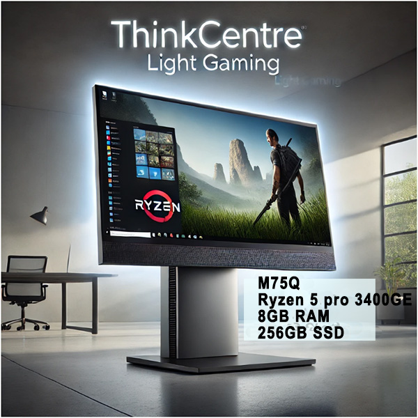 m75q-2 ThinkCentre All-In-One M75q Ryzen 5 PRO 3400GE 8GB 256GB SSD WIN10